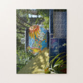 Mooie Mexicaanse geïnspireerde tuin Legpuzzel (Verticaal)