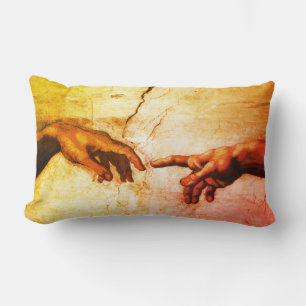 Mooie Michelangelo-handen Vintage Kunst Kussen