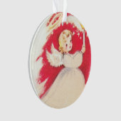 Mooie Mid Century Mod Retro Angel Ornament (voorkant)