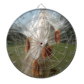 Mooie Milkweed Magic: een Skyward Flight Design Dartbord (Voorkant)