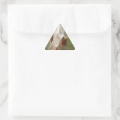 Mooie Milkweed Magic: een Skyward Flight Design Driehoek Sticker (Tas)