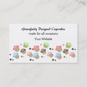 Mooie Mini Cupcake Ontwerp Visitekaartje