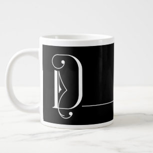 Mooie minimalistische legant monogram D Extra Grote Beker