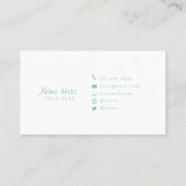 Mooie minimalistische Visitekaartjes (Achterkant)