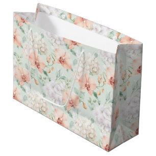 Mooie Mint Perzik Orchidee Bloemen Bruiloft Feest Groot Cadeauzakje