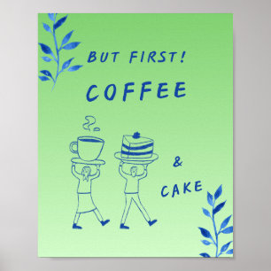 Mooie Mintgroene Keuken Muur Kunstprint Poster