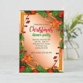 Mooie Mistletoe Lijst kerstfeest Kaart (Staand voorkant)