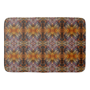 Mooie Mixed Pattern Yellow Oranje Brown Blue Badmat