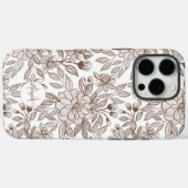 Mooie Mocha Mousse  Bloemen Case-Mate iPhone Case (Achterkant (horizontaal))
