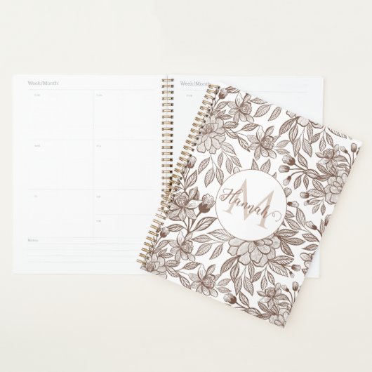 Mooie Mocha Mousse  Bloemen Planner (Display)