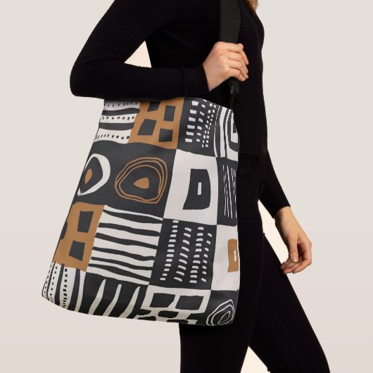 Mooie modderdoek Afrikaanse print Crossbody Tas (Dichtbij)