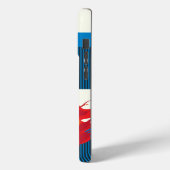 Mooie Mode Vrouw en Koffie POP-ART Trendy Case-Mate iPhone Case (Achterkant / Links)