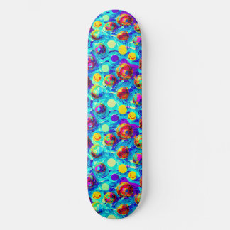 Mooie moderne abstracte kleurrijke parels skateboard