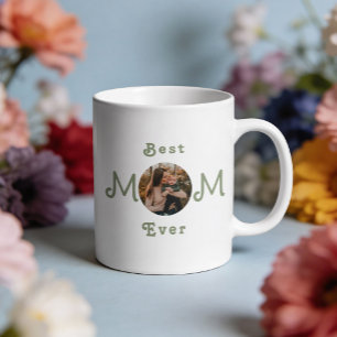 Mooie moderne 'Beste moeder ooit' persoonlijke fot Koffiemok