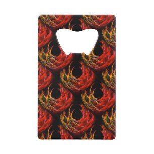 Mooie Moderne Boho Elegante Abstracte Kunst Patroo Kredietkaart Flessenopener