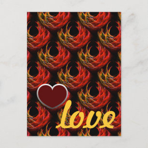 Mooie moderne boho elegante abstracte kunstpatroon briefkaart