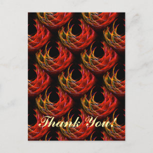 Mooie moderne boho elegante abstracte kunstpatroon briefkaart