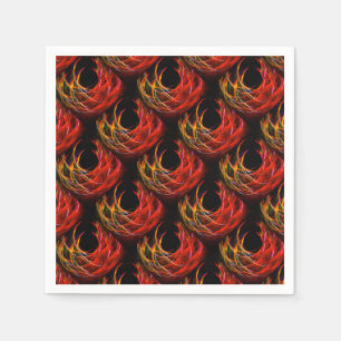 Mooie Moderne Boho Elegante Abstracte Kunstpatroon Servet