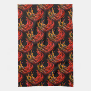 Mooie moderne boho elegante abstracte kunstpatroon theedoek
