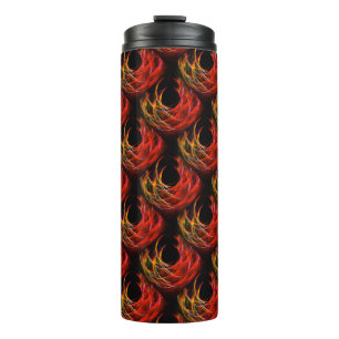 Mooie Moderne Boho Elegante Abstracte Kunstpatroon Thermosbeker