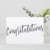 Mooie moderne chic "Gefeliciteerd" Kaart (Staand voorkant)