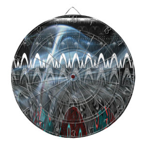 Mooie moderne edgy Print vector Dartbord