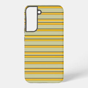 Mooie moderne gele strepen samsung galaxy hoesje