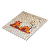 Mooie moderne Happy Thanksgiving Herfst Tegeltje (Zijkant)