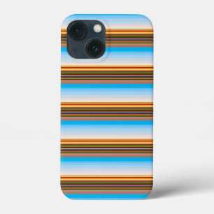 Mooie moderne kleurrijke strepen iPhone 13 mini hoesje