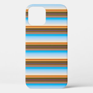 Mooie moderne kleurrijke strepen iPhone 12 pro hoesje