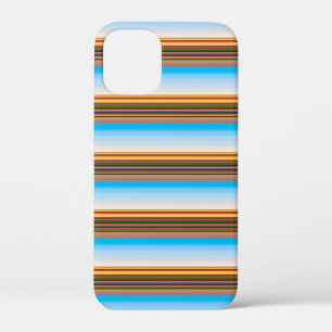 Mooie moderne kleurrijke strepen iPhone 12 mini hoesje