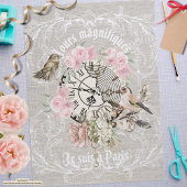 Mooie moderne  textuur roos Frankrijk Tissuepapier