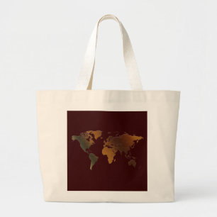 Mooie moderne Wereldkaart #Gift Tas