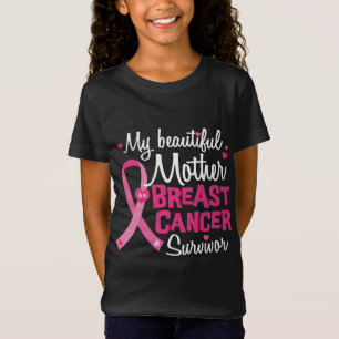 Mooie moeder borstkanker overlevende moeder t-shirt