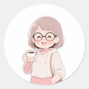 👩 Mooie moeder Ronde Sticker
