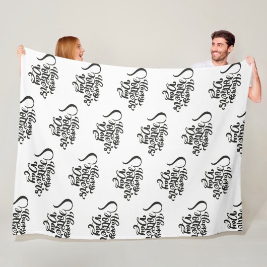 Mooie Moederdag cadeau fleece deken (In situ)