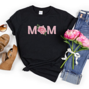 Mooie Moederdag van Roos mama T-shirt
