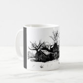 Mooie Mok met Winter Boerderij Scene (Voorkant links)