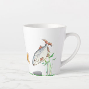Mooie mok met zoetwatervis