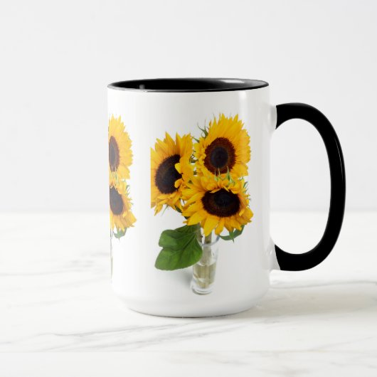 Mooie Mok van de Koffiebeker Zonnebloemen (Rechts)