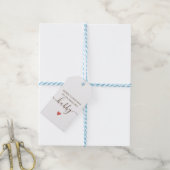 Mooie momenten Hubby Vrolijk Kerstfeest Cadeaulabel (Met Touw)