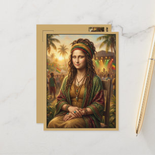 Mooie Mona Lisa Reggae Festival Briefkaart