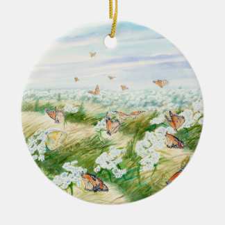 Mooie Monarch Butterfly Keramisch Ornament