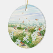 Mooie Monarch Butterfly Keramisch Ornament (Links)