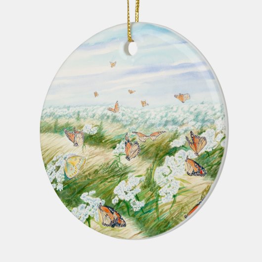 Mooie Monarch Butterfly Keramisch Ornament (Links)