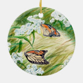 Mooie Monarch Butterfly Keramisch Ornament (Achterkant)