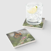 Mooie Monarch Butterfly Stenen Onderzetter (Zijkant)