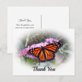 Mooie Monarchvlinder Foto Bedankt Ansichtkaart Briefkaart (Voorkant / Achterkant)