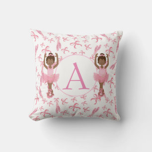 Mooie Monogram African American Ballerinas Kussen