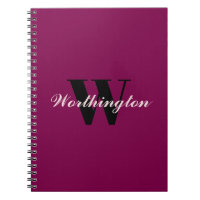 Mooie monogram en naam roze kersrood